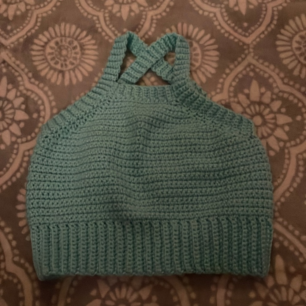 Homemade Knitted Croptop